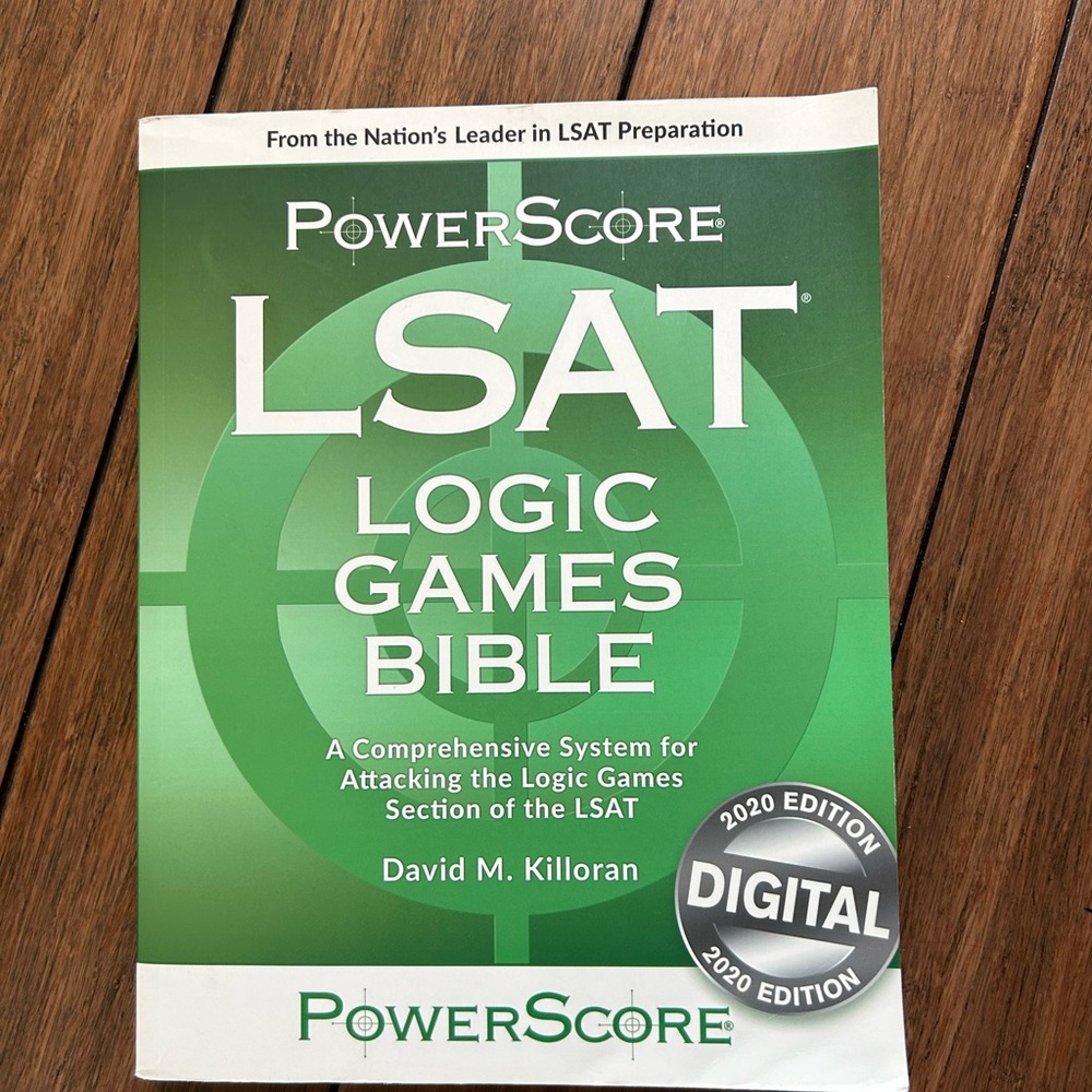 LSAT Logic Games Bible - Like New Conditon
